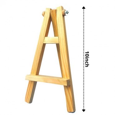 10 inch Mini Wooden Easel A Frame Set of 8