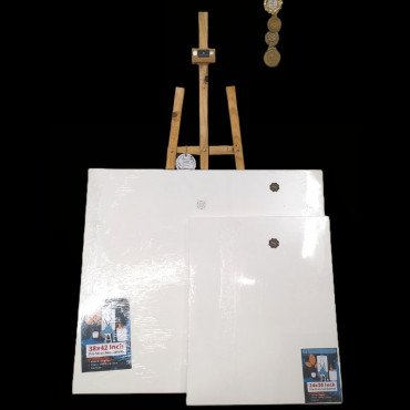 Multi purpose wooden painting stand 