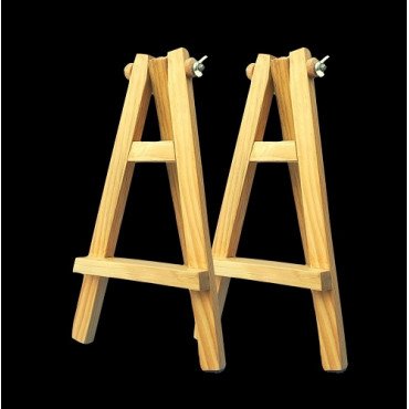 10 inch Mini Wooden Easel A Frame Set of 2