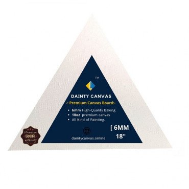 18" Inch Premium Triangle shape Canvas Board 