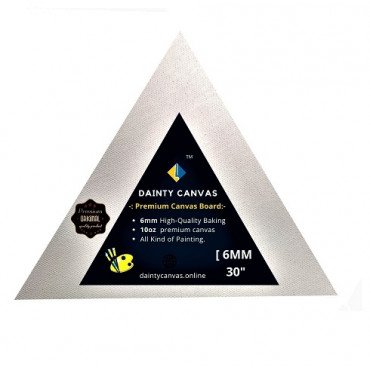 30" Inch Premium Triangle shape Canvas Board large size 