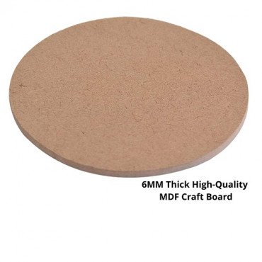 12" Inch round Shape MDF Craft Board 6mm