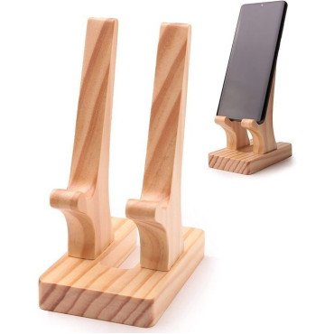 Dainty Canvas Wooden Mobile Stand