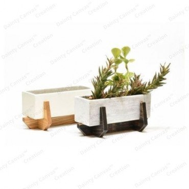 Table top Wooden Planter Set of two