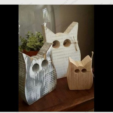 Family of Owl Sculpture Set of 3