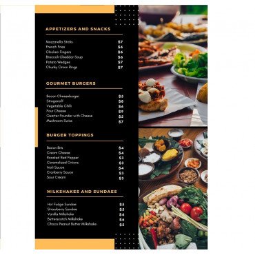 Menu Card Prints