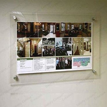 24x36inch Sandwich Acrylic Wall Mount Display For Poster