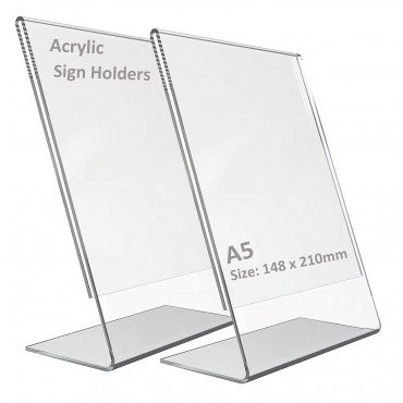 A5 Acrylic Display Pack of 2