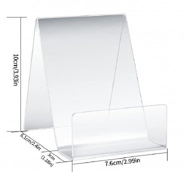 Acrylic File/Book Display 4x3inch, Pack of 6