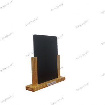 Natural Wood Table Top Chalk Board 