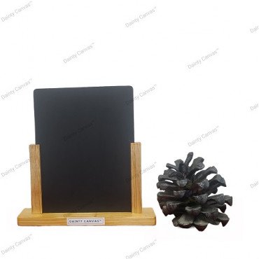 Natural Wood Table Top Chalk Board 