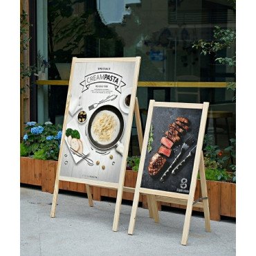 Outdoor Display Easel H-Frame for banner/Photo
