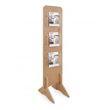 Double Sided Acrylic Wooden Displays for magazine