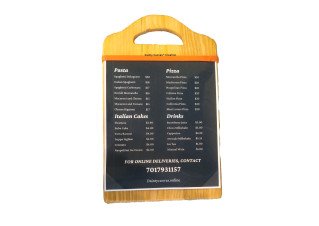 A4 Wooden Order Pad Holder for Restaurants Dainty Canvas