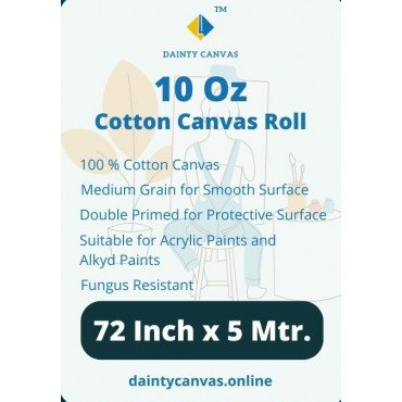 Canvas roll 72 Inch x 5 Meter Dainty Canvas®