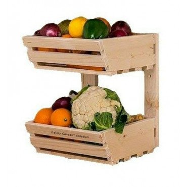  kitchen Basket for Fruits & Vegetables Storage Two Tries