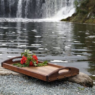 Dainty Wooden Serving Tray