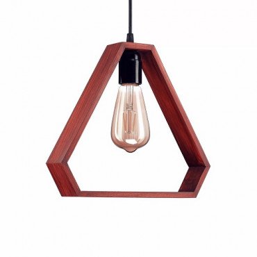 Triangle Wooden Pendant Lamp