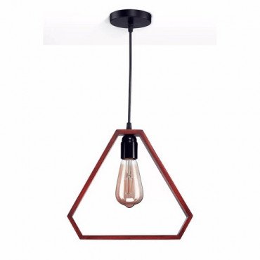 Triangle Wooden Pendant Lamp