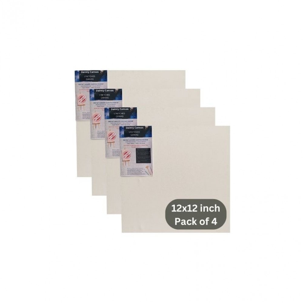 12x12 inch Combo Pack 4 Stretched Canvas