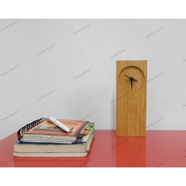 Mini Geometrical Wooden table clock