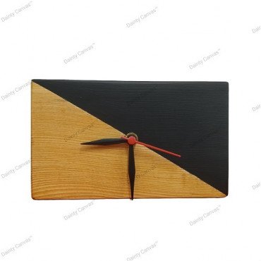 Black Gold Wooden Table Clock