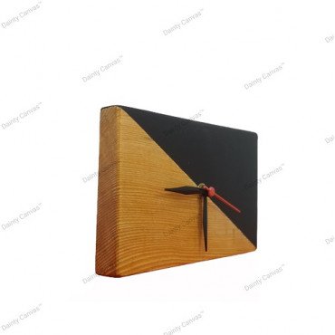 Black Gold Wooden Table Clock