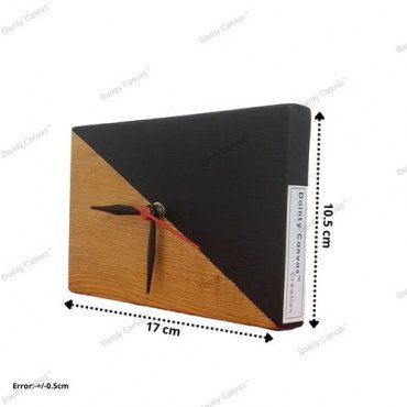Black Gold Wooden Table Clock