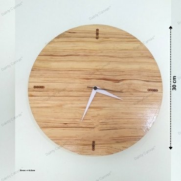 Round Wooden Wall Clock