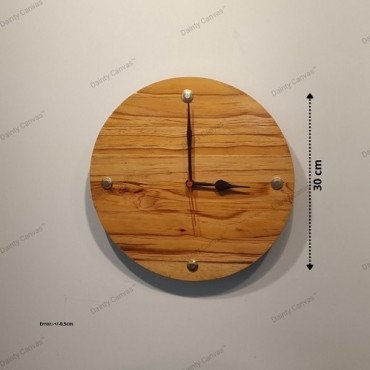 Round Luxury Wooden Wall Clock