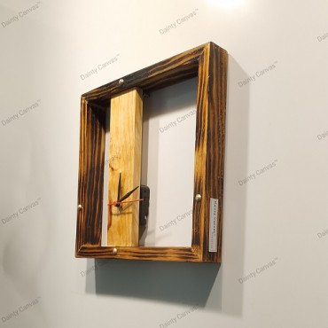 Square Wooden wall clock