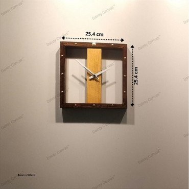 Square Wooden wall clock