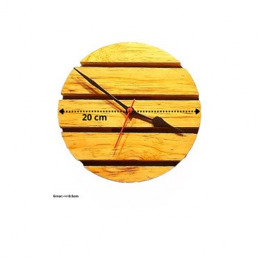 Minimalistic Round Wooden Wall Clock