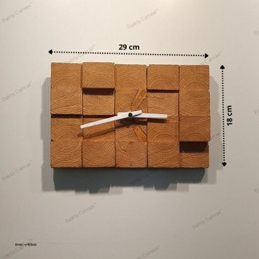 Contemporary wooden wall clock